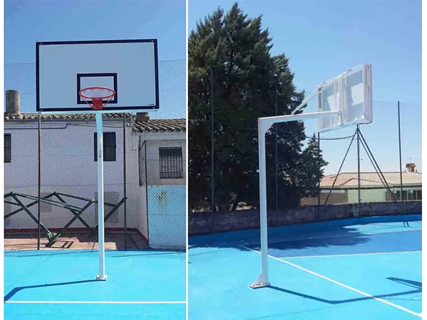 Canasta de baloncesto fija reglamentaria